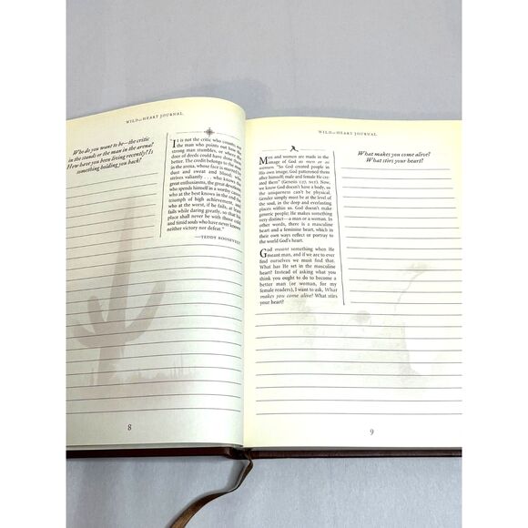 Wild At Heart Journal By John Eldredge Gift For Man Mens Prompted Diary New - Picture 12 of 15